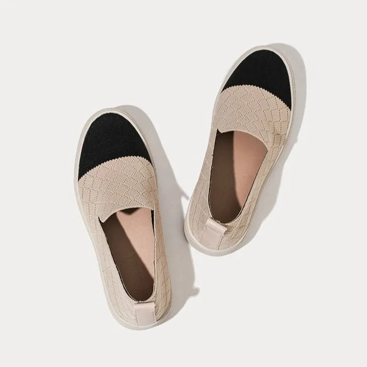 binfenxie- Women Minimalist Slip-On Casual Sneakers