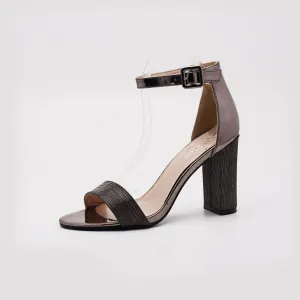 Fashion Square Open Toe Heels